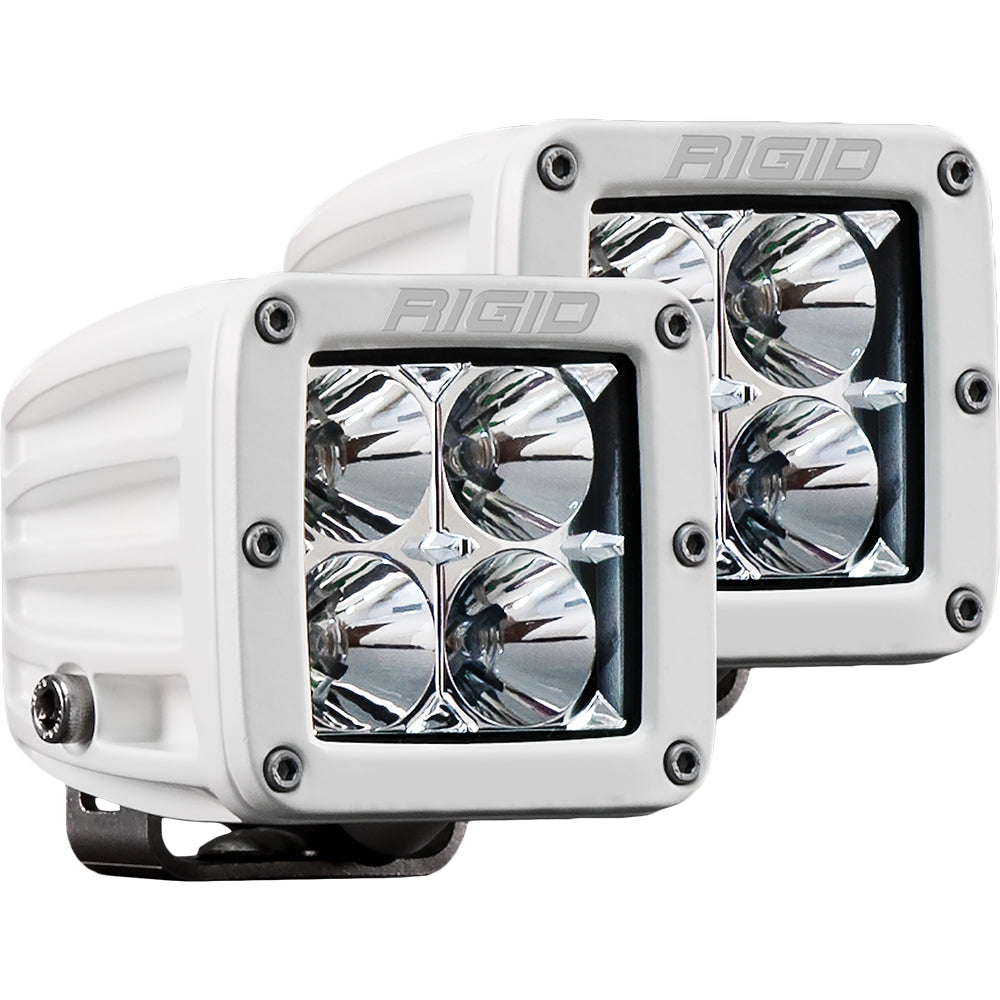 RIGID Industries D-Series PRO Hybrid-Flood LED - Pair - White [602113] - Premium Flood/Spreader Lights from RIGID Industries - Just $236.89! 