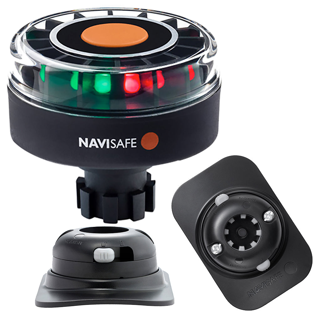 Navisafe Navilight Tricolor 2NM w/Navibolt Base  RIB Mount - Black [342KIT2] - Premium Navigation Lights from Navisafe - Just $102.99! 