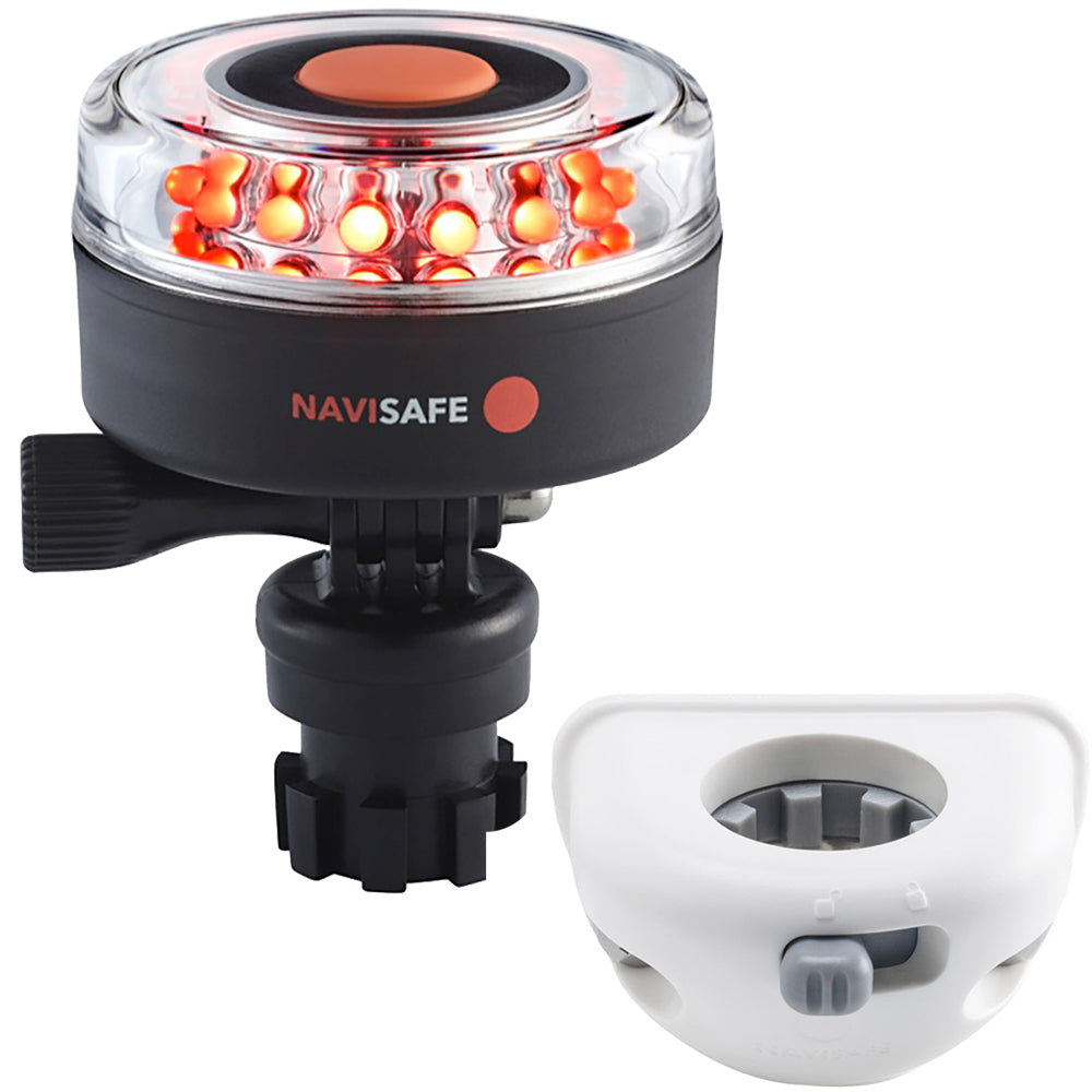 Navisafe Navilight All RED 360 2NM w/Navimount Base  Vertical Mount - White [045KIT6] - Premium Navigation Lights from Navisafe - Just $84.99! 