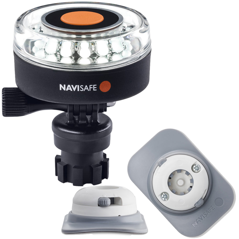 Navisafe Navilight 360 2NM White w/Navimount Base  RIB Mount - White [040KIT4] - Premium Navigation Lights from Navisafe - Just $92.99! Shop now at Boat Gear Depot