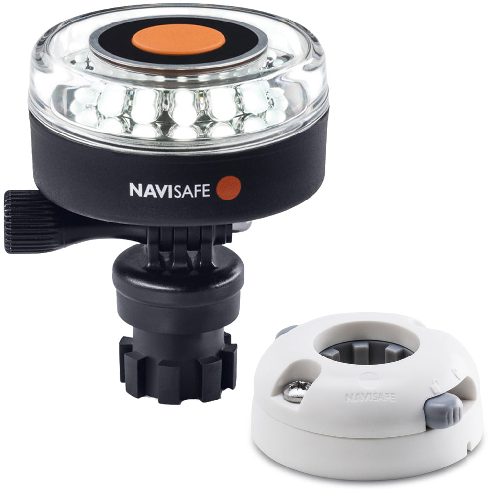 Navisafe Navilight 360 2NM White w/Navimount Base  Horizontal Mount - White [040KIT5] - Premium Navigation Lights from Navisafe - Just $84.99! 