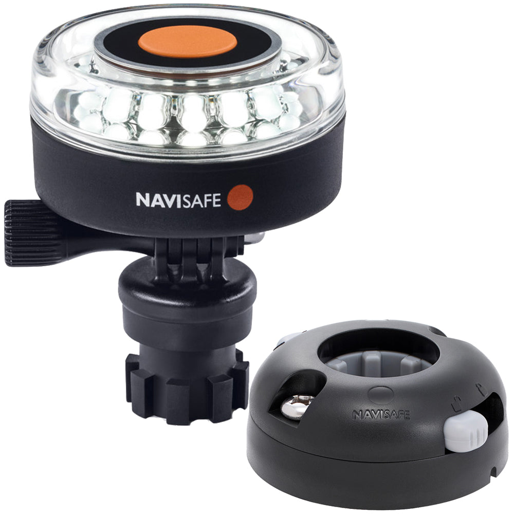 Navisafe Navilight 360 2NM White w/Navimount Base  Horizontal Mount - Black [040KIT7] - Premium Navigation Lights from Navisafe - Just $84.99! 