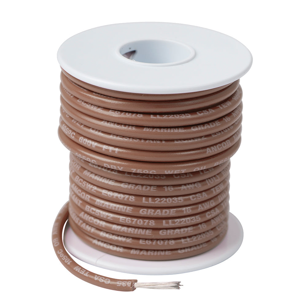 Ancor Tan 16 AWG Tinned Copper Wire - 100 [101810] - Premium Wire from Ancor - Just $15.99! 