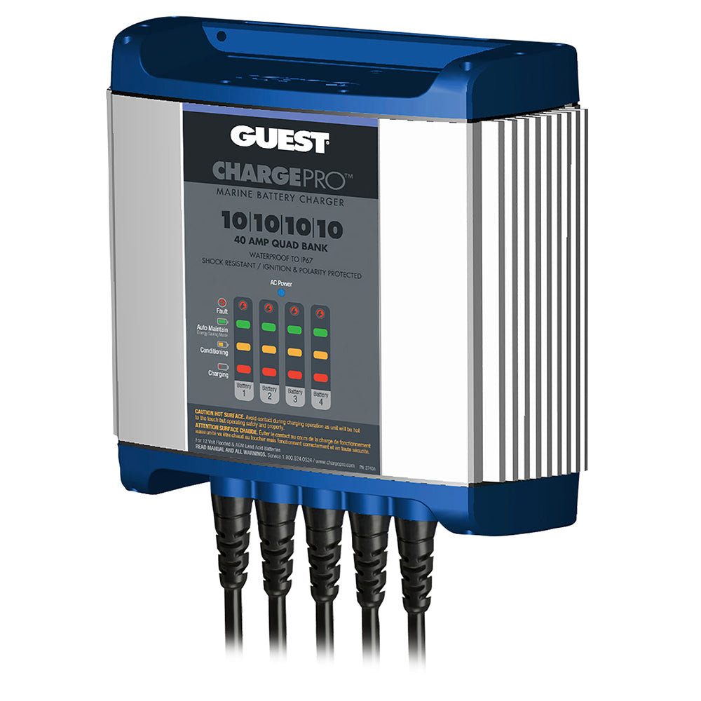 Guest On-Board Battery Charger 40A / 12V - 4 Bank - 120V Input [2740A] - Premium Battery Chargers from Guest - Just $392.99! 