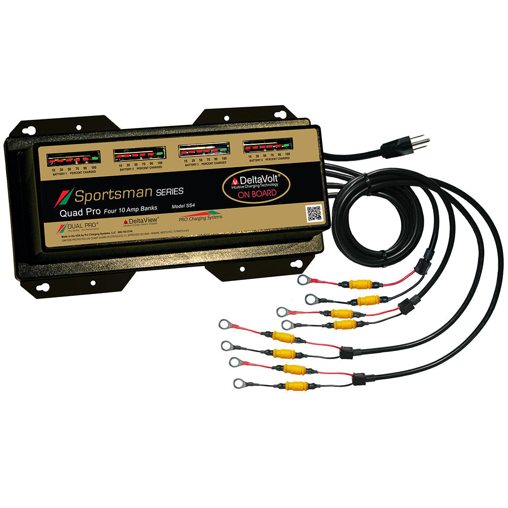 Dual Pro Sportsman Series Battery Charger - 40A - 4-10A-Banks - 12V-48V [SS4] - Premium Battery Chargers from Dual Pro - Just $596.99! 