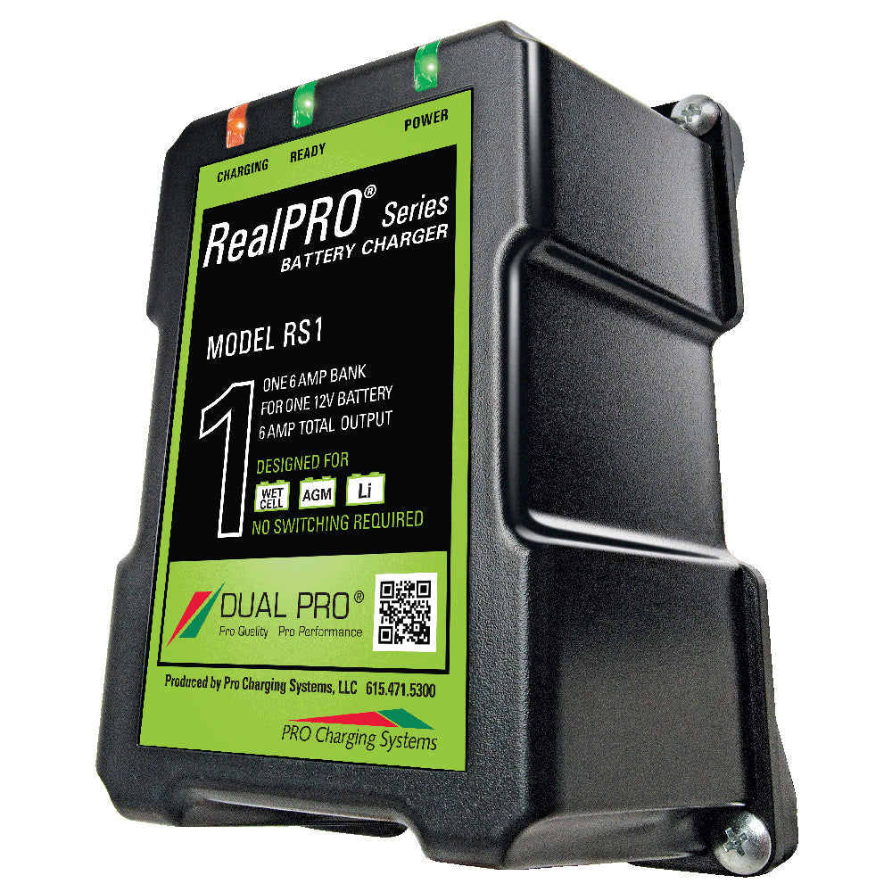 Dual Pro RealPRO Series Battery Charger - 6A - 1-Bank - 12V [RS1] - Premium Battery Chargers from Dual Pro - Just $142.99! 