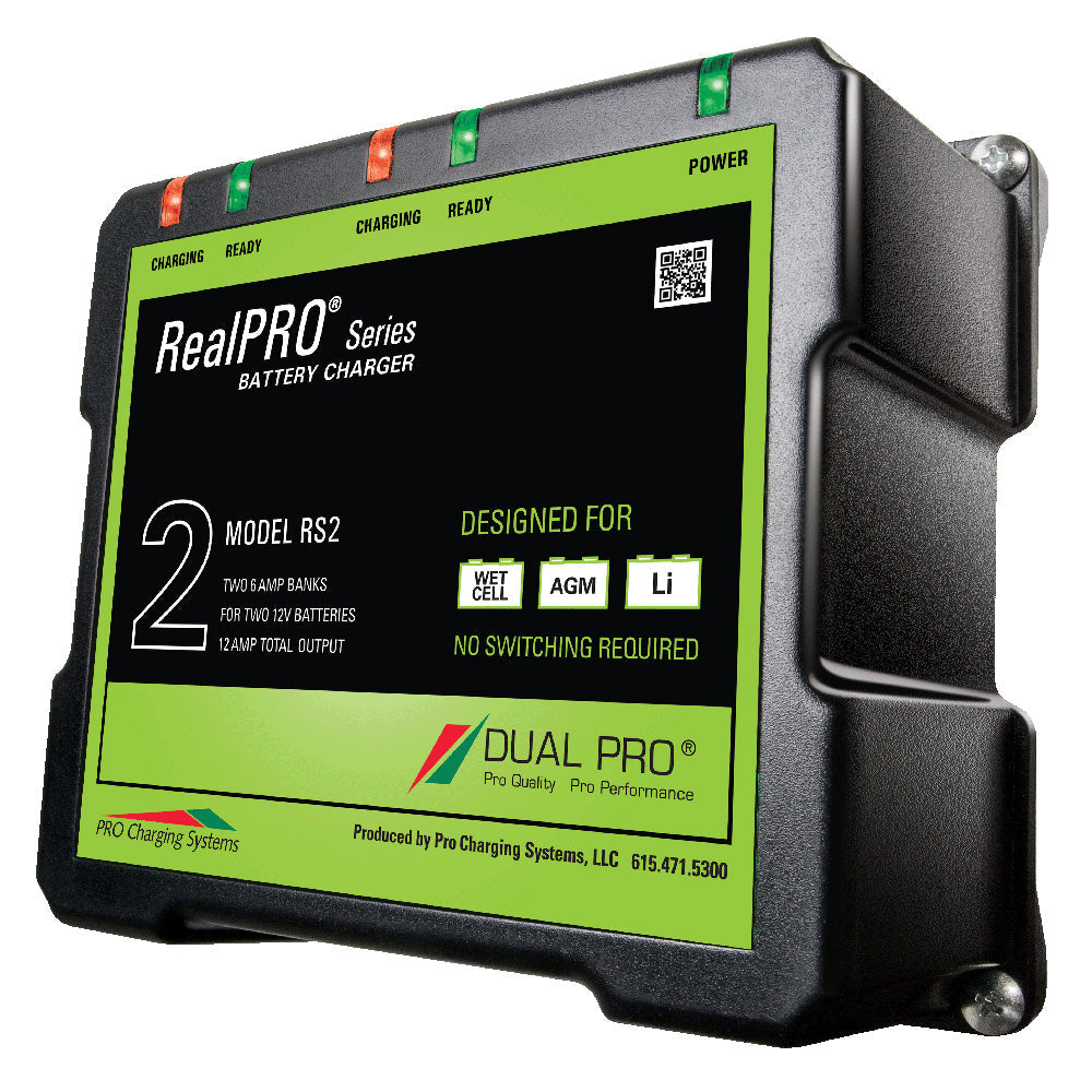 Dual Pro RealPRO Series Battery Charger - 12A - 2-6A-Banks - 12V/24V [RS2] - Premium Battery Chargers from Dual Pro - Just $199.99! 