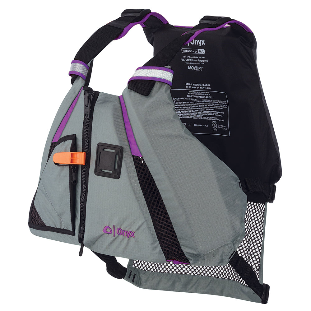 Onyx MoveVent Dynamic Paddle Sports Vest - Purple/Grey - XS/SM [122200-600-020-18] - Premium Life Vests from Onyx Outdoor - Just $67.99! 