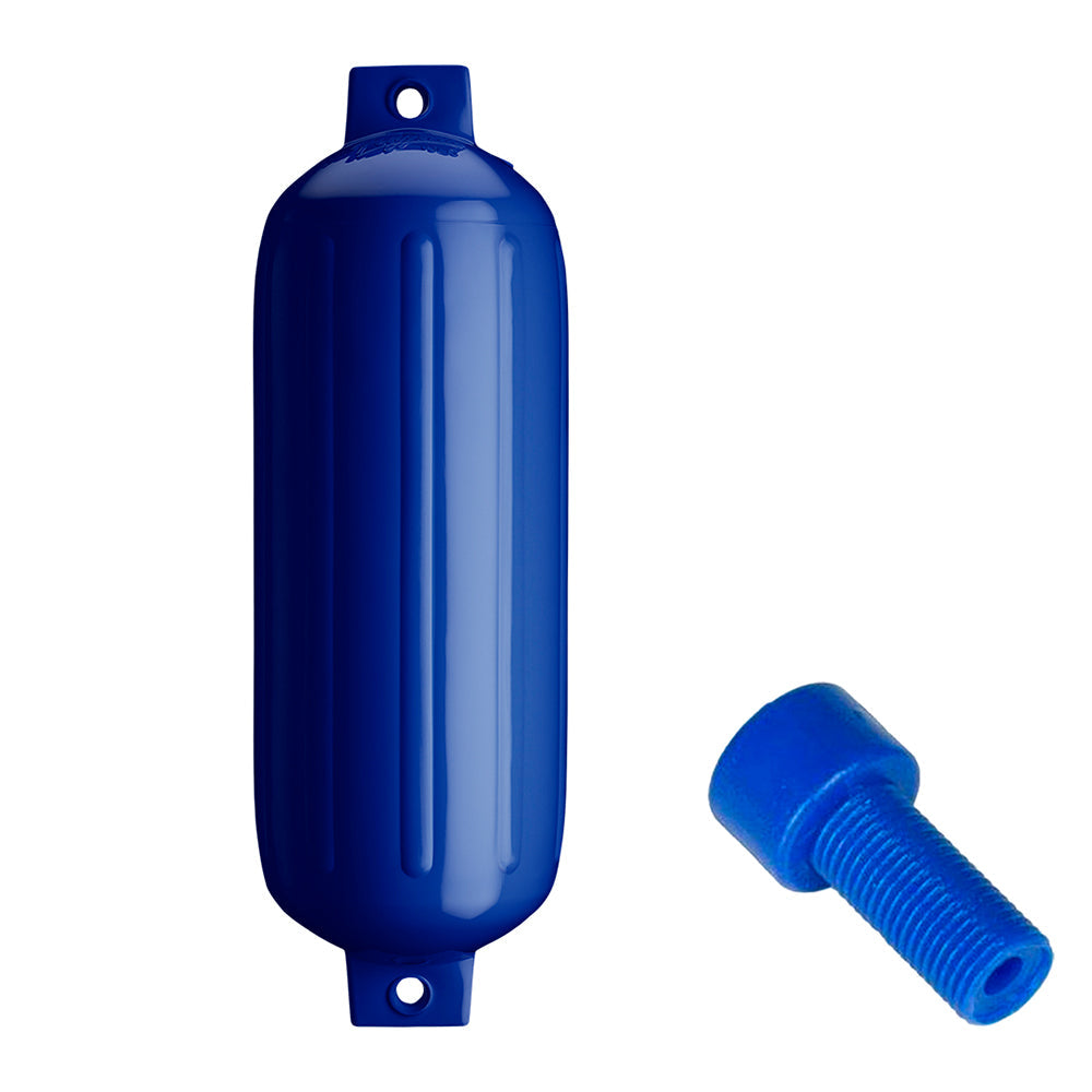 Polyform G-5 Twin Eye Fender 8.8" x 26.8" - Cobalt Blue w/Adapter [G-5-COBALT BLUE] - Premium Fenders from Polyform U.S. - Just $64.99! 