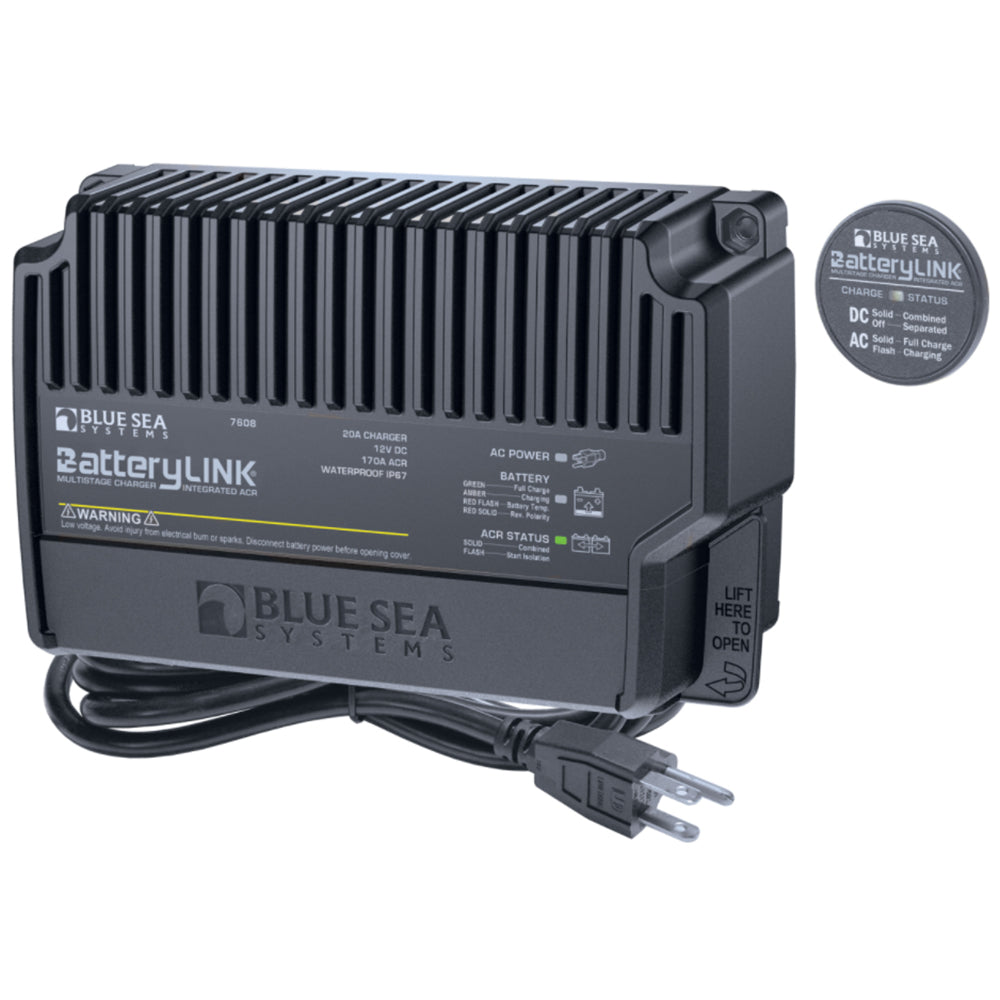 Blue Sea 7608 BatteryLink Charger (North America) - 12V - 20Amp - 2 Bank [7608] - Premium Battery Chargers from Blue Sea Systems - Just $346.99! 