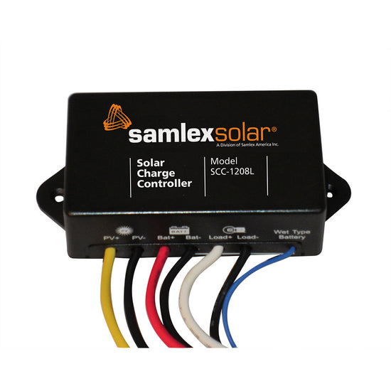 Samlex Solar Charge Controller - 12V - 8A [SCC-1208L] - Premium Solar Panels from Samlex America - Just $60! 