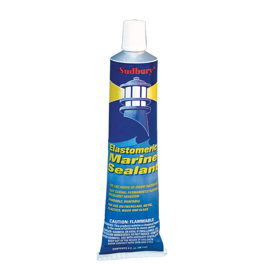 Sudbury Elastomeric 3 oz (89ml) Sealant Tube - White [320] - Premium Adhesive/Sealants from Sudbury - Just $9.99! Shop now at Boat Gear Depot