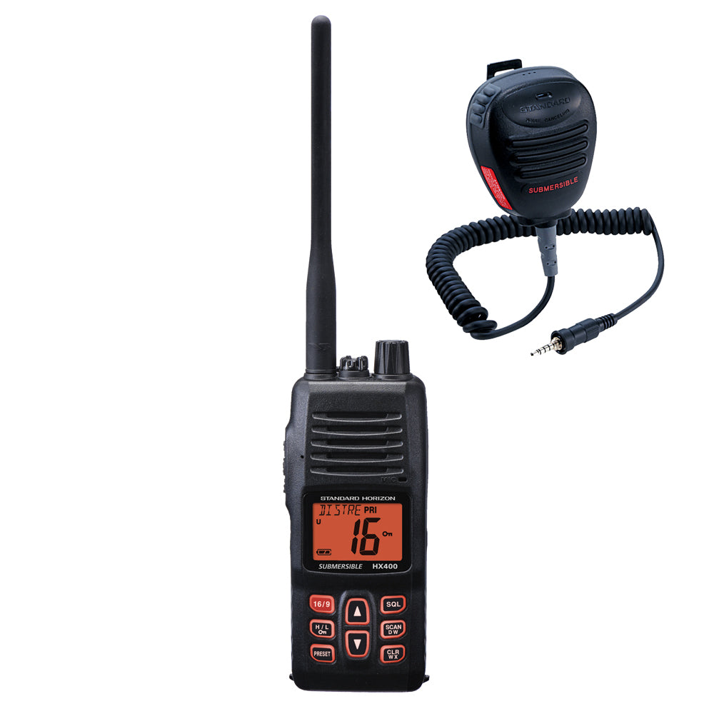 Standard Horizon HX400 VHF w/FREE CMP460 Microphone [HX400/CMP460] - Premium VHF - Handheld from Standard Horizon - Just $227.99! 