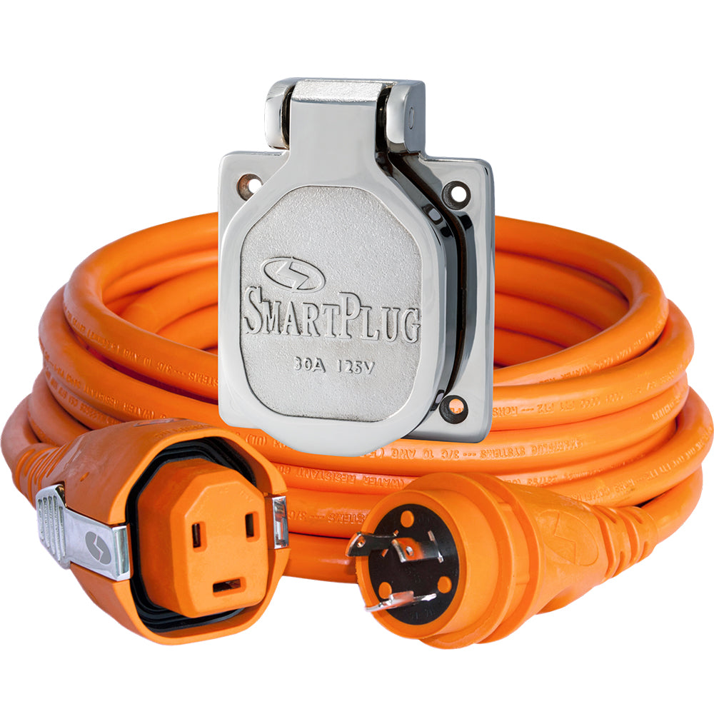 SmartPlug 30 AMP Dual Configuration Cordset  Stainless Steel Inlet Combo - 50 [C30503BM30NT] - Boat Outfitting, Boat Outfitting | Shore Power, Brand_SmartPlug, Electrical, Electrical | Shore Power, MAP - SmartPlug - Shore Power