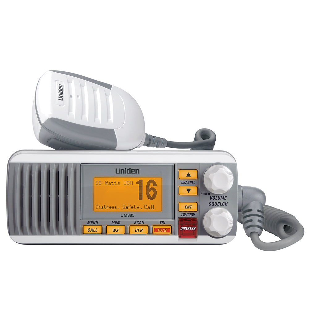 Uniden UM385 Fixed Mount VHF Radio - White [UM385] - Premium VHF - Fixed Mount from Uniden - Just $117.99! 