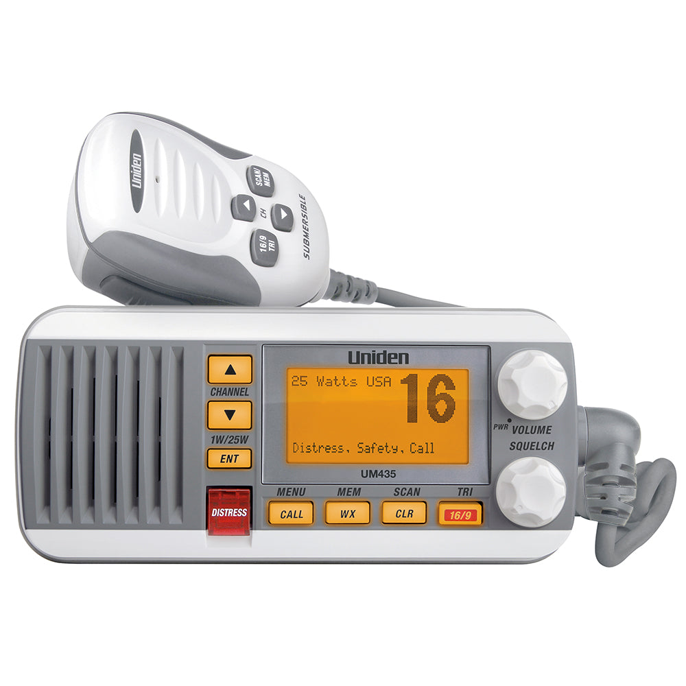 Uniden UM435 Fixed Mount VHF Radio - White [UM435] - Premium VHF - Fixed Mount from Uniden - Just $139.99! 