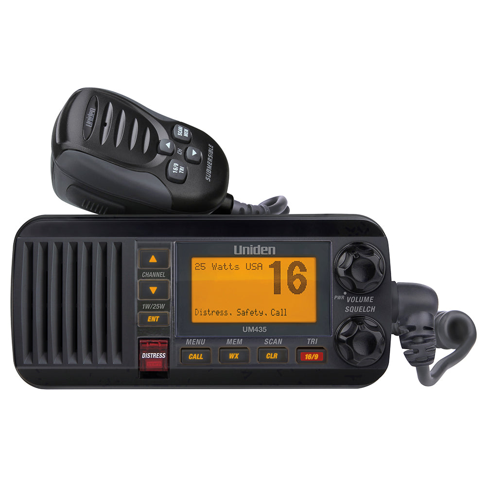 Uniden UM435 Fixed Mount VHF Radio - Black [UM435BK] - Premium VHF - Fixed Mount from Uniden - Just $139.99! 