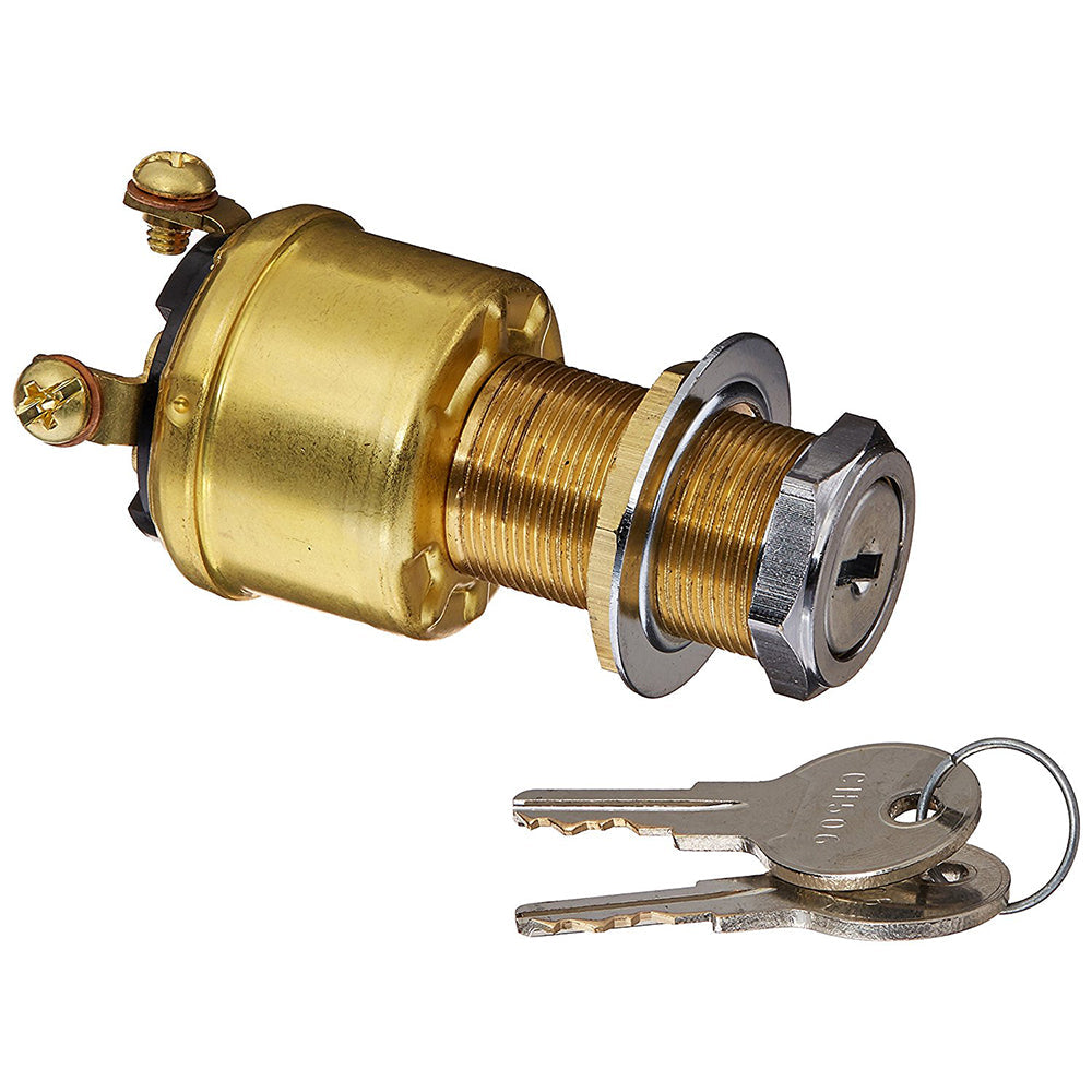 Cole Hersee 4 Position Brass Ignition Switch [M-712-BP] - Premium Switches & Accessories from Cole Hersee - Just $38.99! 