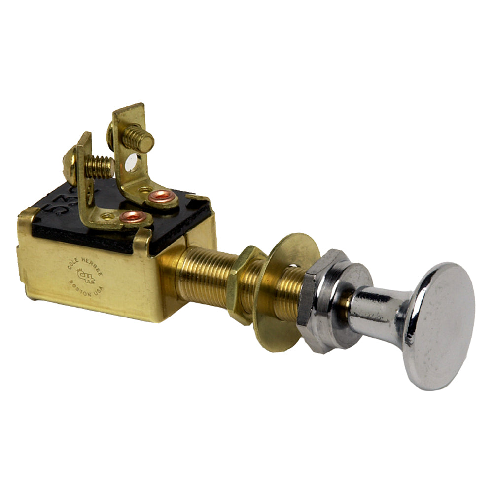 Cole Hersee Push Pull Switch SPST Off-On 2 Screw [M-628-BP] - Premium Switches & Accessories from Cole Hersee - Just $17.99! 