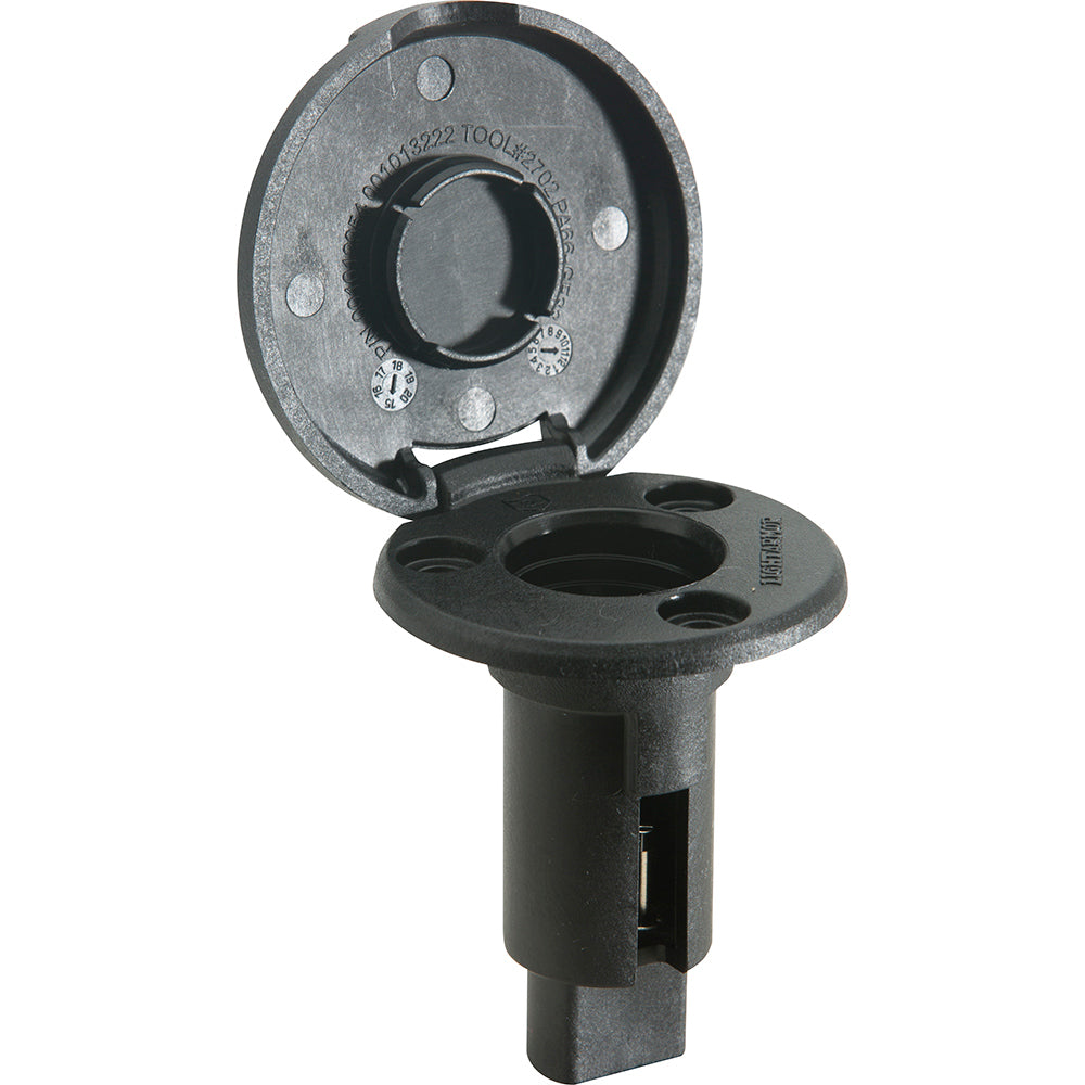 Attwood LightArmor Plug-In Base - 2 Pin - Black - Round [910R2PB-7] - Premium Accessories from Attwood Marine - Just $14.99! 