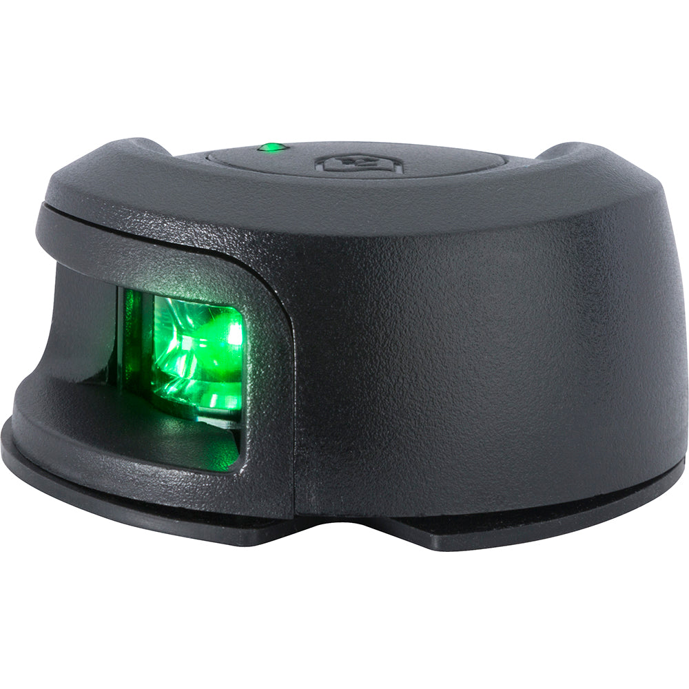 Attwood LightArmor Deck Mount Navigation Light - Black Composite - Starboard (green) - 2NM [NV2012PBG-7] - Premium Navigation Lights from Attwood Marine - Just $30.99! 