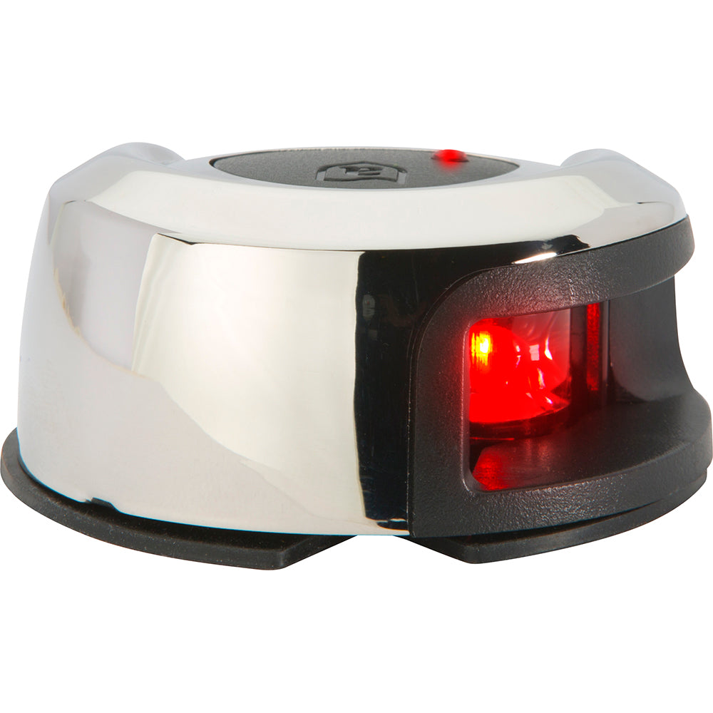 Attwood LightArmor Deck Mount Navigation Light - Stainless Steel - Port (red) - 2NM [NV2012SSR-7] - Premium Navigation Lights from Attwood Marine - Just $41.99! 