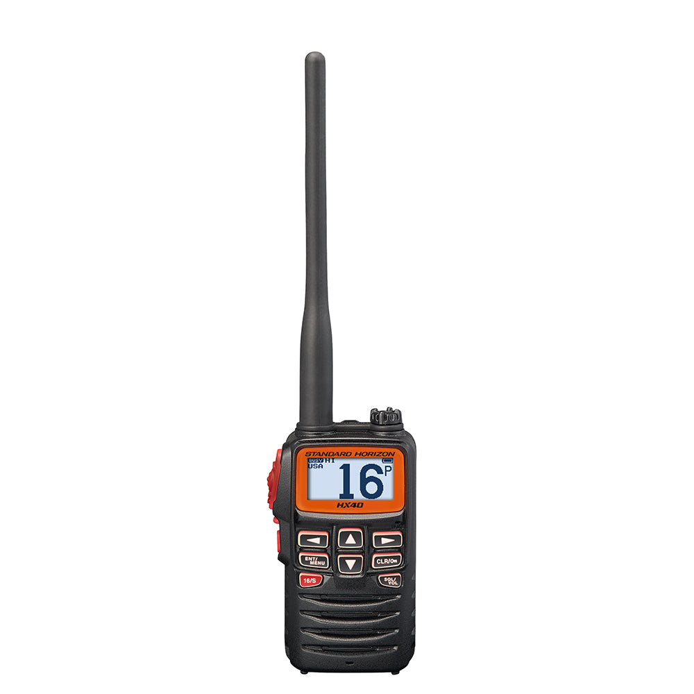 Standard Horizon HX40 Handheld 6W Ultra Compact Marine VHF Transceiver w/FM Band [HX40] - Premium VHF - Handheld from Standard Horizon - Just $118.99! 