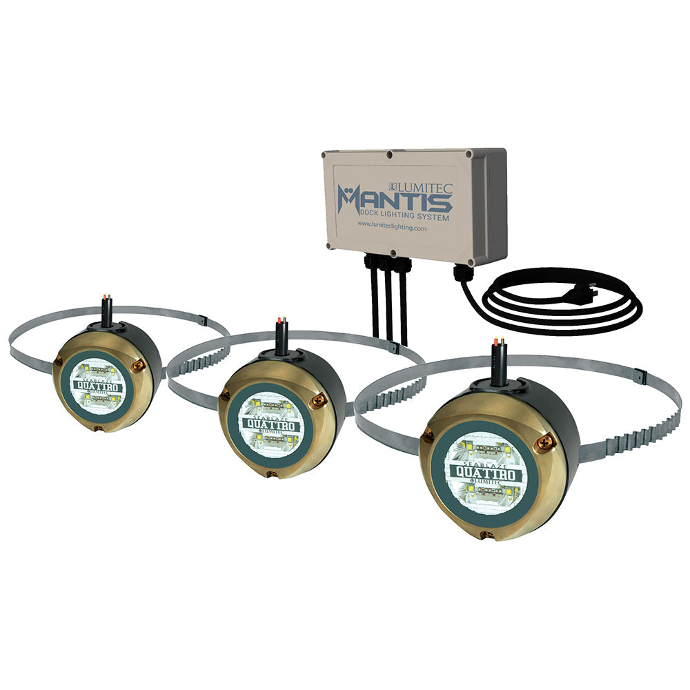 Lumitec Mantis Underwater Dock Lighting System - RGBW Full-Color [101525] - Premium Underwater Lighting from Lumitec - Just $1205.99! Shop now at Boat Gear Depot