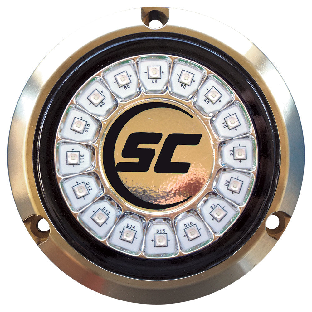 Shadow-Caster Great White Single Color Underwater Light - 16 LEDs - Bronze [SCR-16-GW-BZ-10] - Premium Underwater Lighting from Shadow-Caster LED Lighting - Just $449! 