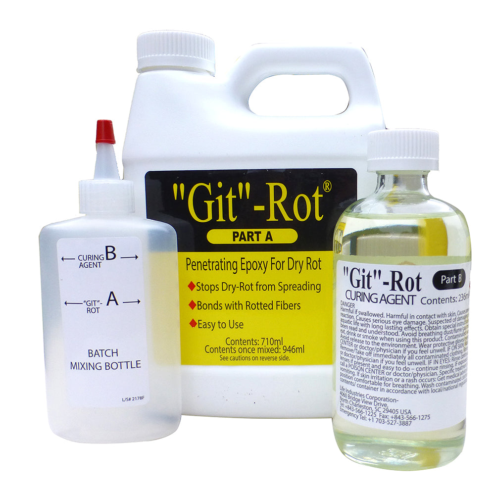 BoatLIFE Git Rot Kit - Quart [1065] - Premium Adhesive/Sealants from BoatLIFE - Just $85.99! Shop now at Boat Gear Depot