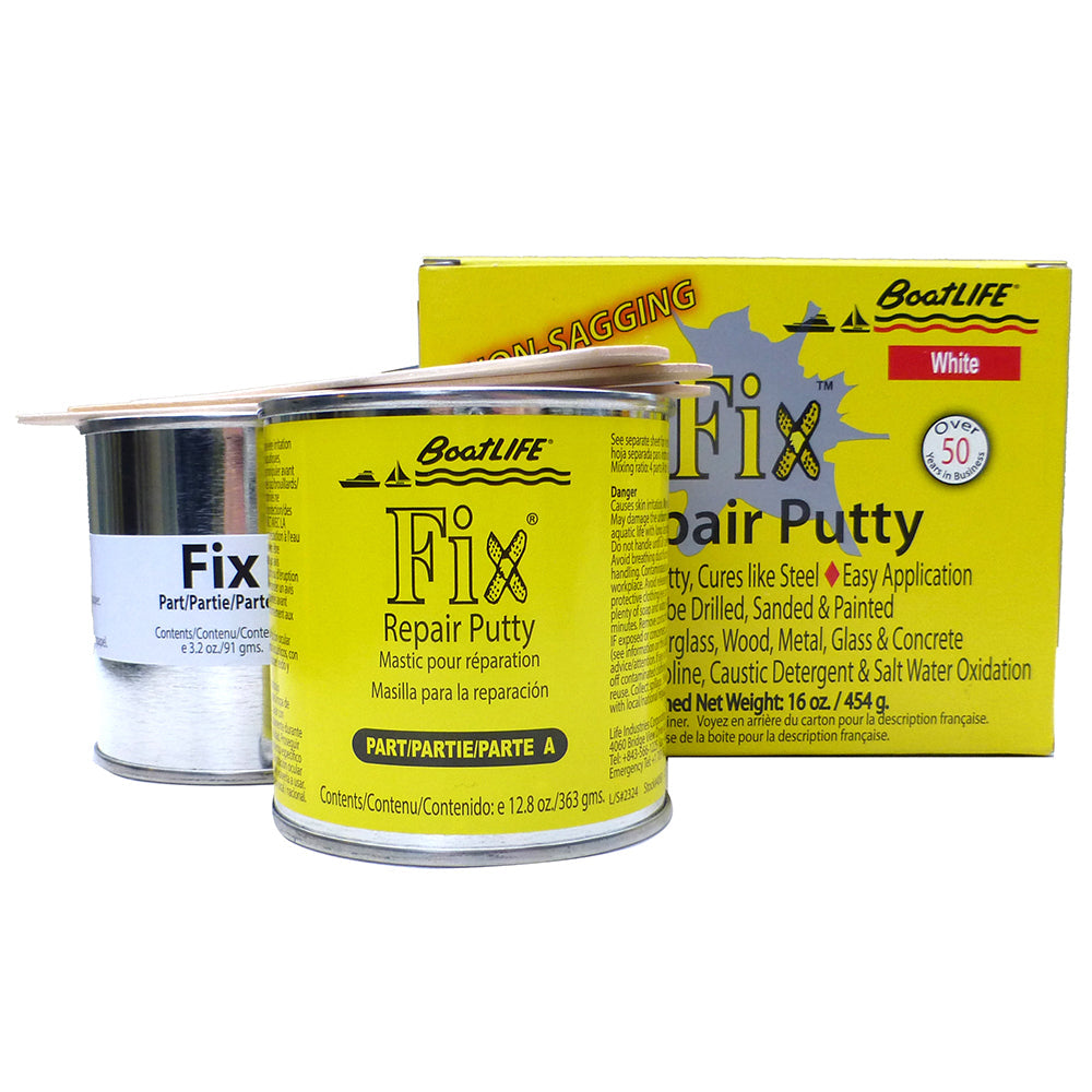 BoatLIFE Fix Repair Putty - 16oz - White [1196] - Premium Adhesive/Sealants from BoatLIFE - Just $38.99! Shop now at Boat Gear Depot