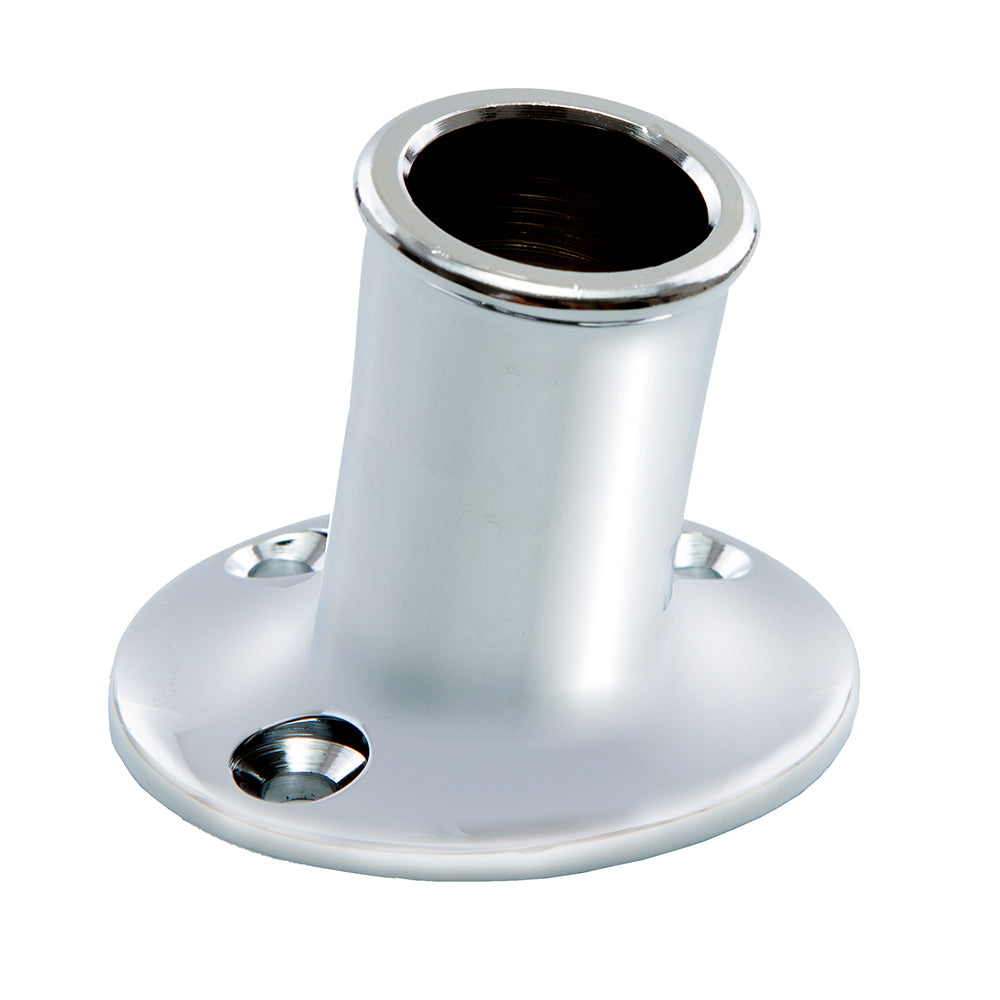 Whitecap Top-Mounted Flag Pole Socket CP/Brass - 3/4" ID [S-5001] - Premium Accessories from Whitecap - Just $10.99! 