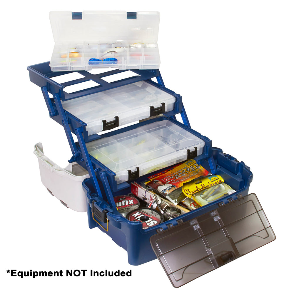 Plano Hybrid Hip 3-Stowaway Tackle Box 3700 - Blue [723700] - Premium Tackle Storage from Plano - Just $76.99! 