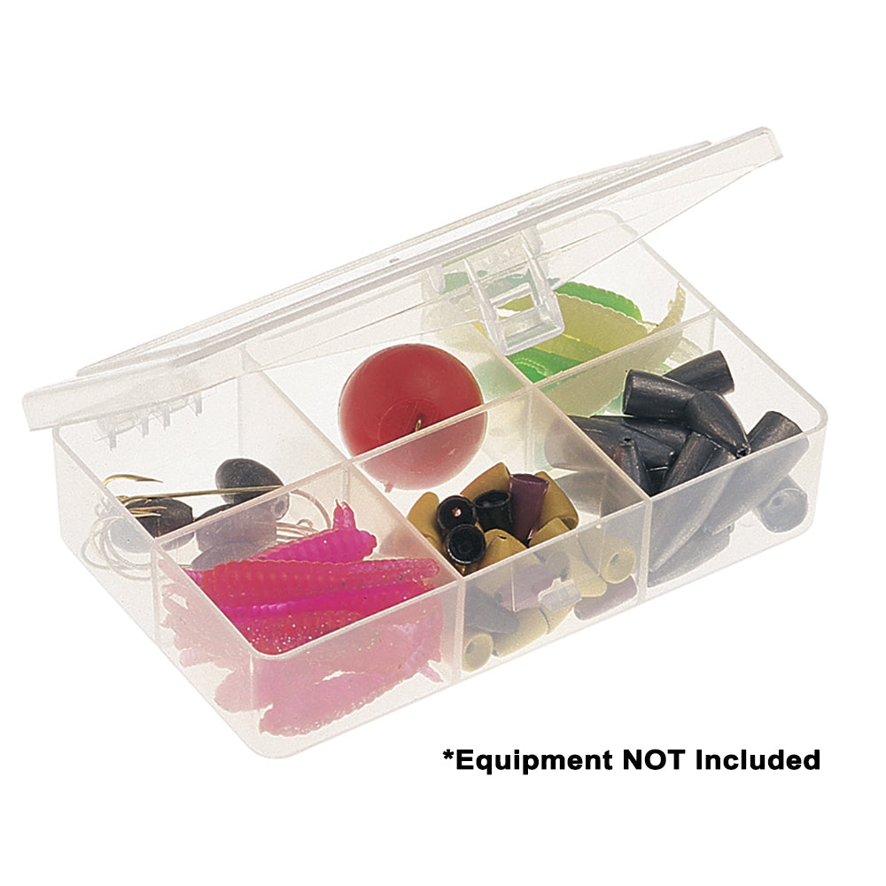 Plano Six-Compartment Tackle Organizer - Clear [344860] - 1st Class Eligible, Brand_Plano, Hunting & Fishing, Hunting & Fishing | Tackle Storage, Outdoor, Outdoor | Tackle Storage, Paddlesports, Paddlesports | Tackle Storage - Plano - Tackle Storage
