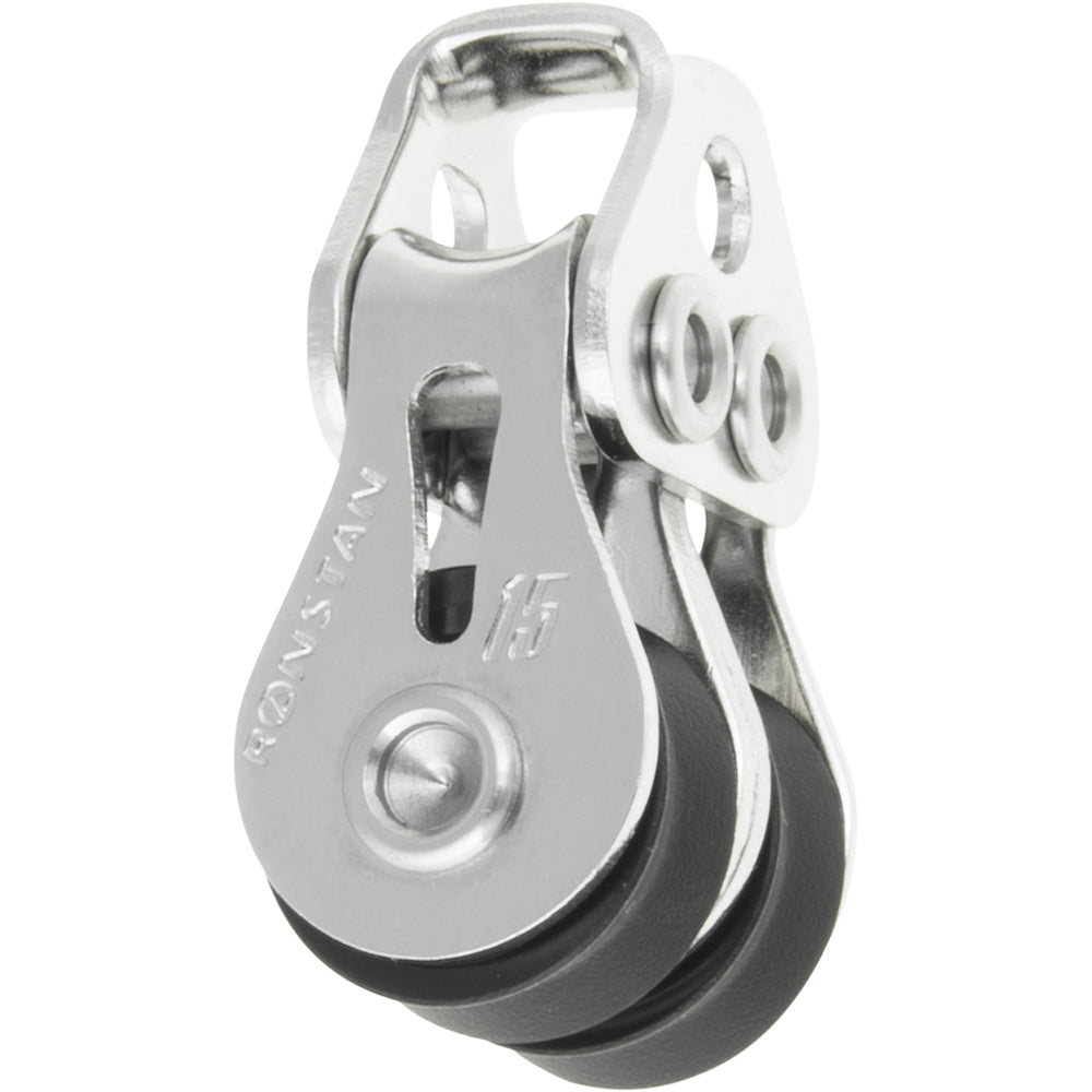 Ronstan Series 15 Ball Bearing Utility Block - Double, Loop Head [RF15202] - Premium Blocks from Ronstan - Just $23.80! 