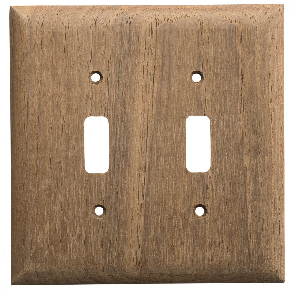 Whitecap Teak 2-Toggle Switch/Receptacle Cover Plate [60176] - Premium Teak from Whitecap - Just $17.99! 