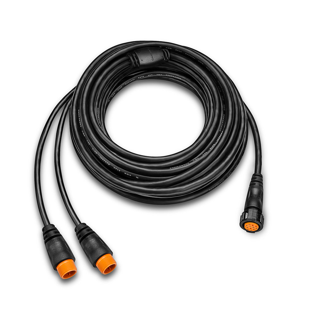 Garmin 12-Pin Transducer Y-Cable Port/Starboard - 10m [010-12225-00] - Premium Transducer Accessories from Garmin - Just $52.99! 