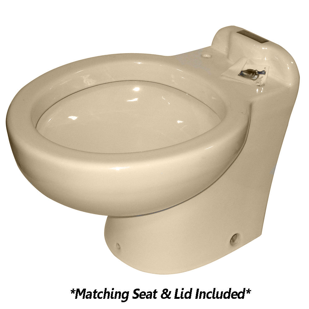 Raritan Marine Elegance - Household Style - Almond - Tall Angle Back - Freshwater Solenoid - Smart Toilet Control - 12V [230AHF012] - Premium Marine Sanitation from Raritan - Just $1088.99! 