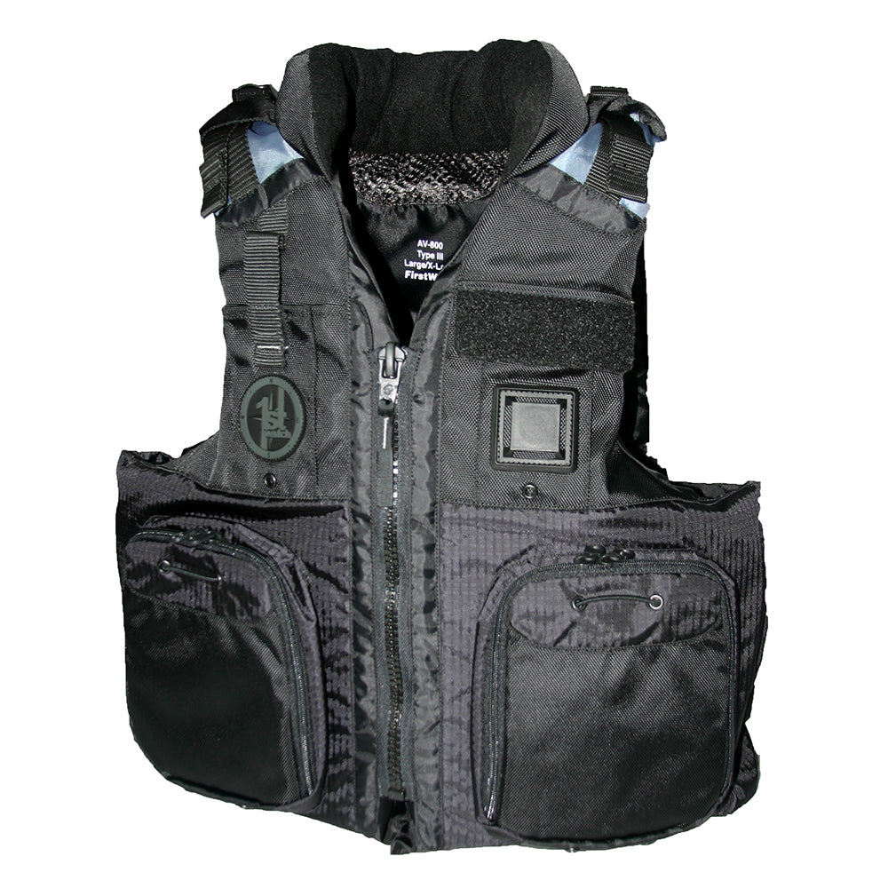 First Watch AV-800 Four Pocket Flotation Vest - Black - Small to Medium [AV-800-BK-S/M] - Premium Personal Flotation Devices from First Watch - Just $93.99! 