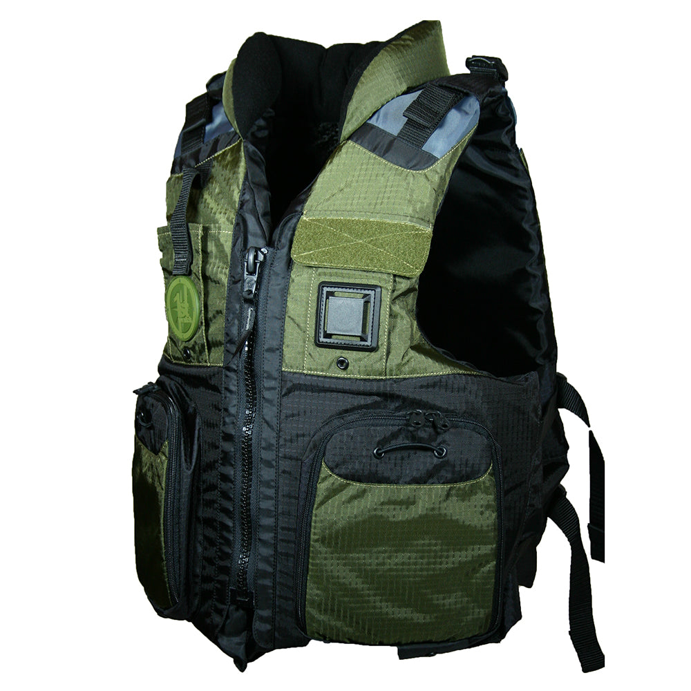 First Watch AV-800 Four Pocket Flotation Vest - OD Green - XXL to3XL [AV-800-GN-2XL/3XL] - Premium Personal Flotation Devices from First Watch - Just $93.99! 