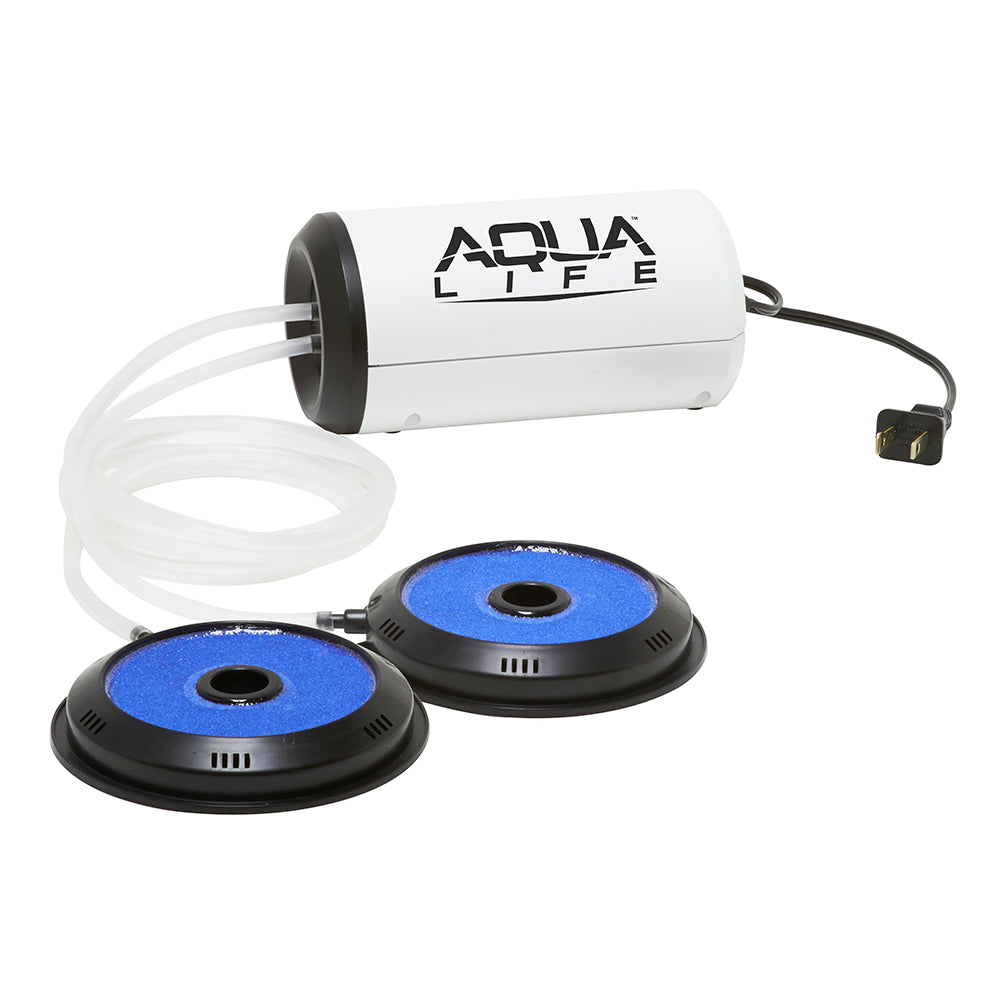 Frabill Aqua-Life Aerator Dual Output 110V - Greater Than 100 Gallons [14212] - Premium Livewell Pumps from Frabill - Just $70.99! 