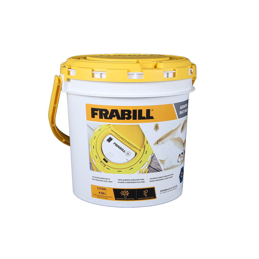 Frabill Dual Fish Bait Bucket w/Aerator Built-In [4825] - Premium Livewell Pumps from Frabill - Just $30.99! 