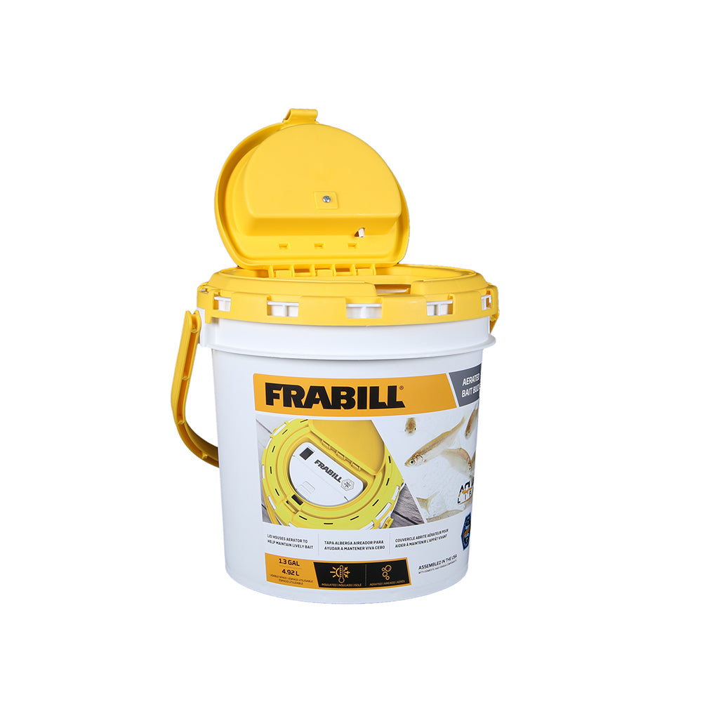 Frabill Dual Fish Bait Bucket w/Aerator Built-In [4825] - Brand_Frabill, Hunting & Fishing, Hunting & Fishing | Bait Management, Marine Plumbing & Ventilation, Marine Plumbing & Ventilation | Livewell Pumps - Frabill - Livewell Pumps