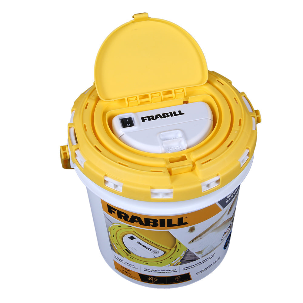 Frabill Dual Fish Bait Bucket w/Aerator Built-In [4825] - Premium Livewell Pumps from Frabill - Just $30.99! 