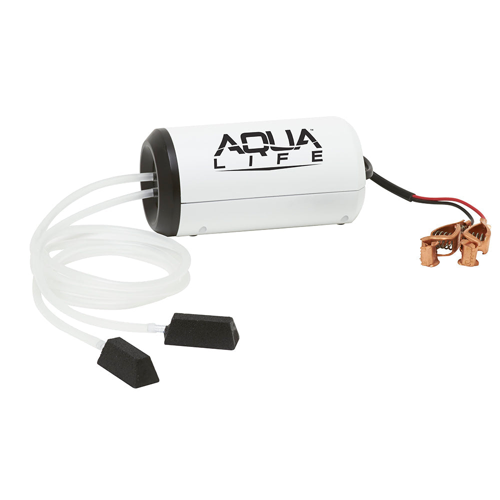 Frabill Aqua-Life Aerator Dual Output 12V DC Greater Than 25 Gallons [14213] - Brand_Frabill, Hunting & Fishing, Hunting & Fishing | Bait Management, Marine Plumbing & Ventilation, Marine Plumbing & Ventilation | Livewell Pumps - Frabill - Livewell Pumps