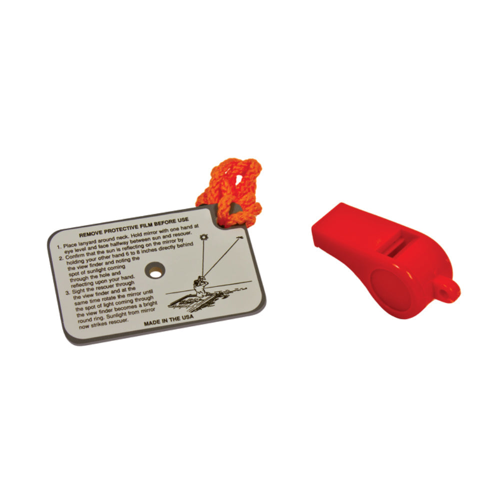 Orion Whistle/Mirror Kit [744] - 1st Class Eligible, Boat Outfitting, Boat Outfitting | Accessories, Brand_Orion, Marine Safety, Marine Safety | Accessories - Orion - Accessories
