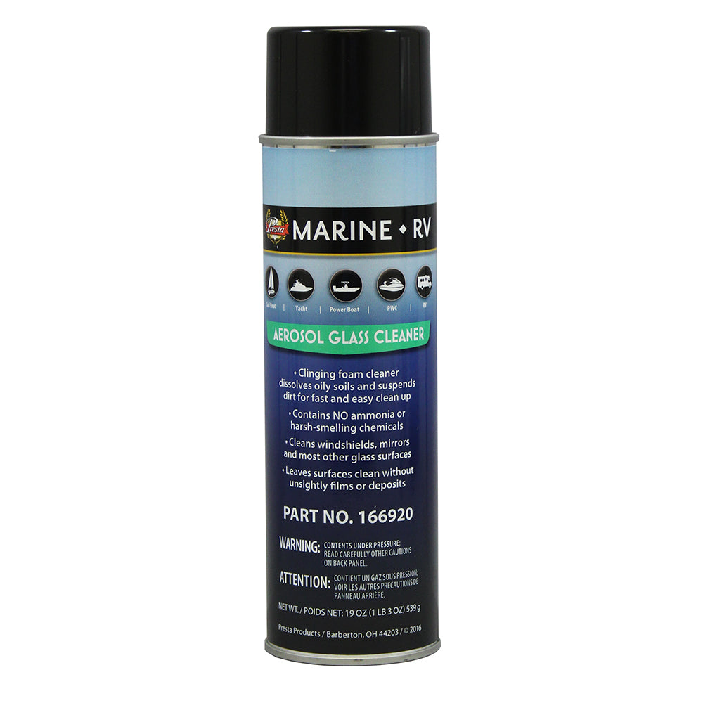 Presta Marine Ammonia Free Aerosol Glass Cleaner - 19oz [166920] - Premium Cleaning from Presta - Just $4.97! 