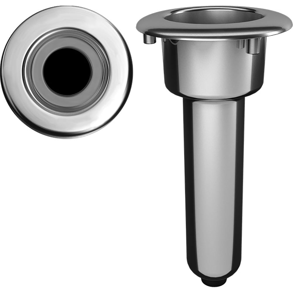 Mate Series Elite Screwless Stainless Steel 0 Rod  Cup Holder - Drain - Round Top [C1000DS] - Premium Rod Holders from Mate Series - Just $149.95! 