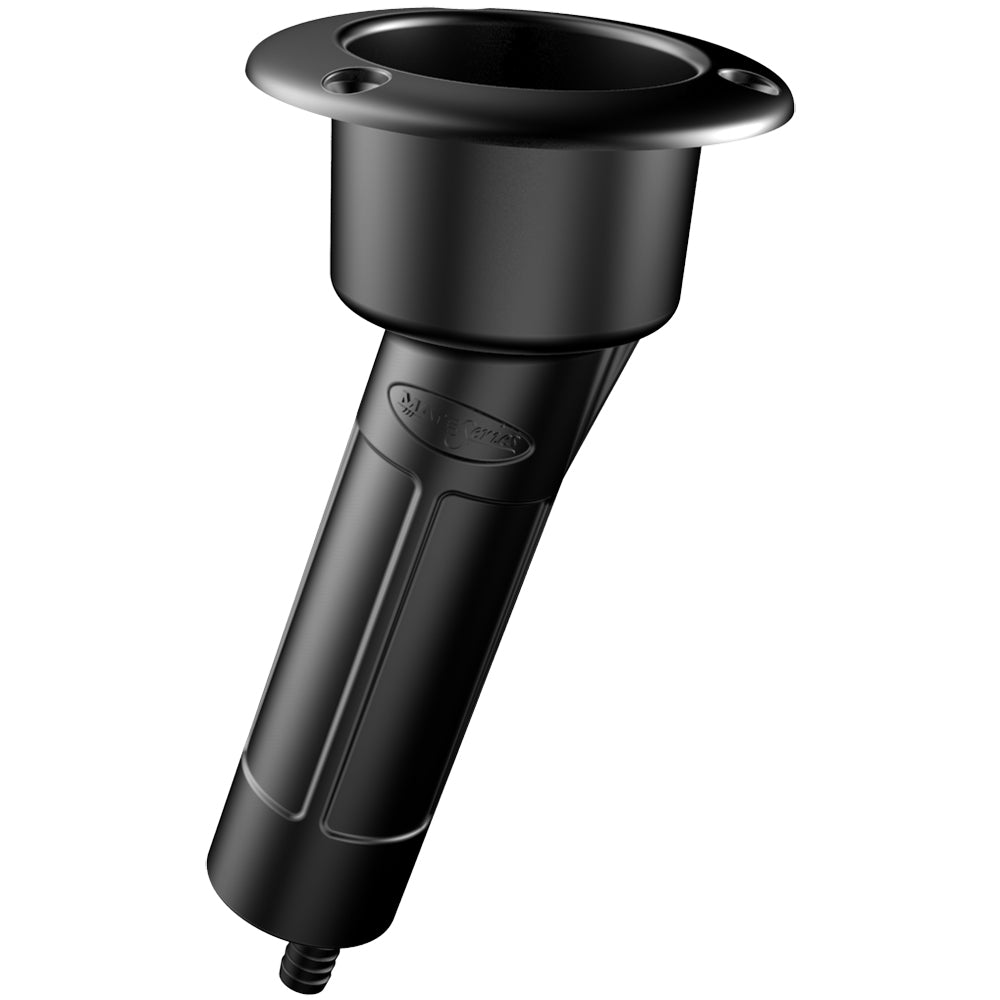 Mate Series Plastic 15 Rod  Cup Holder - Drain - Round Top - Black [P1015DB] - Premium Rod Holders from Mate Series - Just $19.95! 