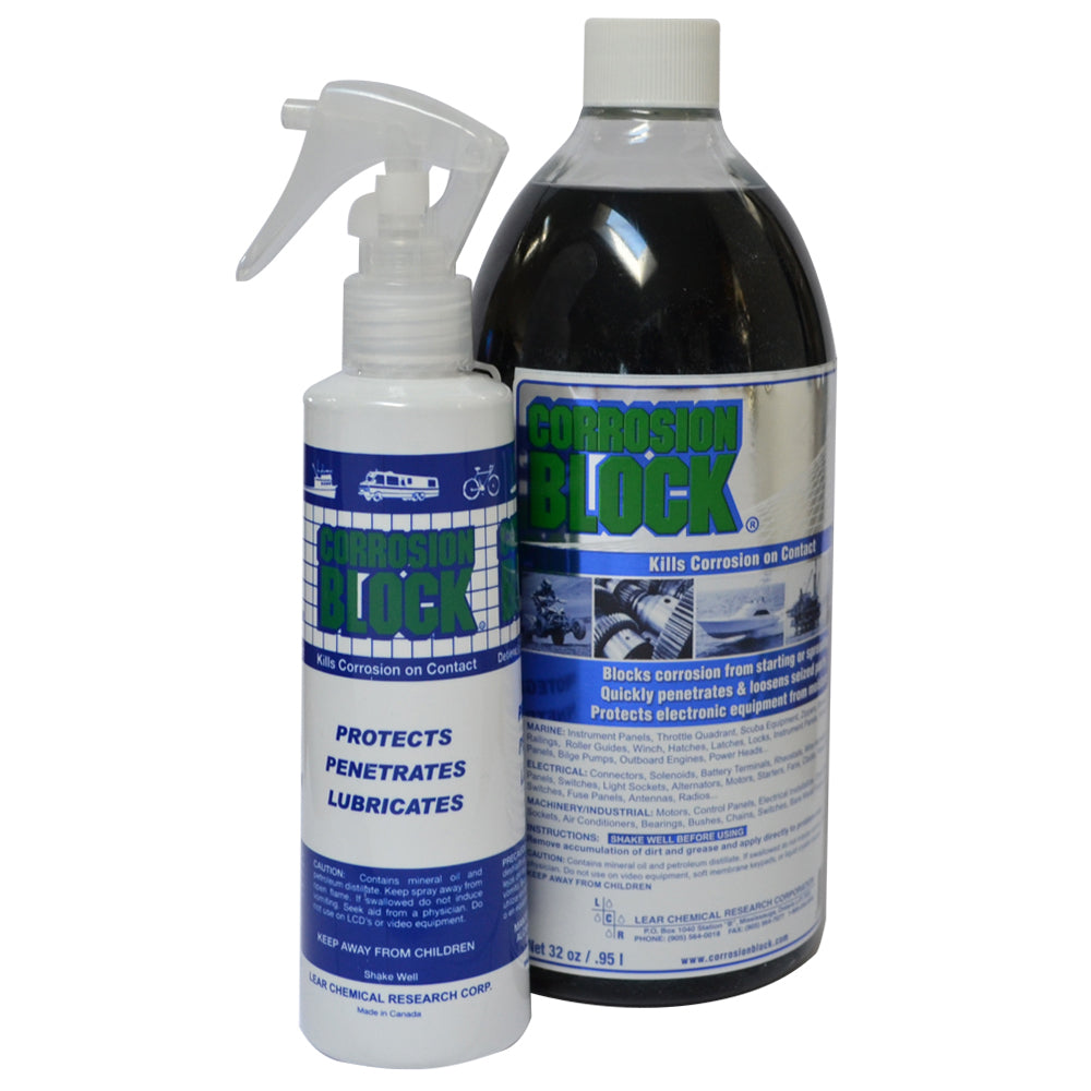 Corrosion Block 32oz Bottle w/Pump - Non-Hazmat, Non-Flammable  Non-Toxic [20032] - Automotive/RV, Automotive/RV | Cleaning, Boat Outfitting, Boat Outfitting | Cleaning, Brand_Corrosion Block, Winterizing, Winterizing | Cleaning - Corrosion Block - Cleaning